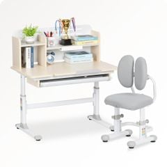 Bộ bàn học thông minh gỗ tự nhiên iSmart P100