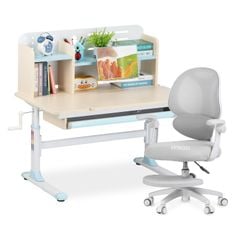 Bộ bàn học thông minh gỗ tự nhiên iSmart P100