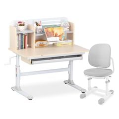 Bộ bàn học thông minh gỗ tự nhiên iSmart P100