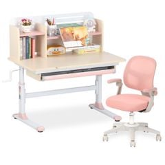 Bộ bàn học thông minh gỗ tự nhiên iSmart P100