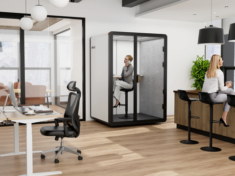  Phòng họp di động FlexiSpot Silent POD Đôi P2F-3 