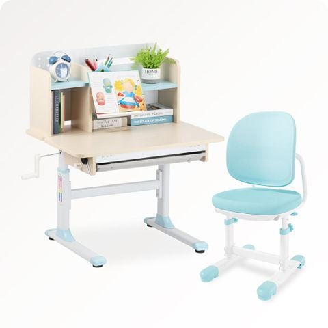  Bộ bàn học thông minh gỗ tự nhiên iSmart P80 