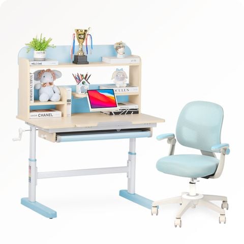  Bộ bàn học thông minh gỗ tự nhiên iSmart Q100 