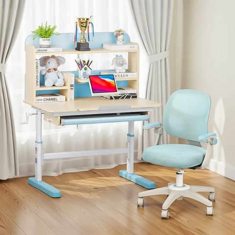  Bộ bàn học thông minh gỗ tự nhiên iSmart Q100 