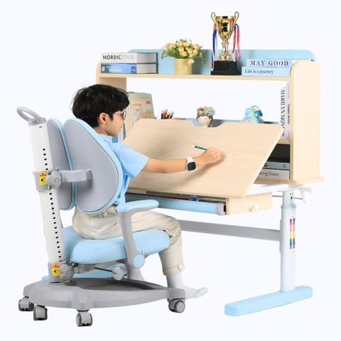  Bộ bàn học thông minh gỗ tự nhiên iSmart Q120 