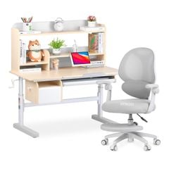 Bộ bàn học thông minh gỗ tự nhiên iSmart Q120