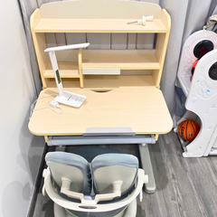 Bộ bàn học thông minh gỗ tự nhiên iSmart Q80