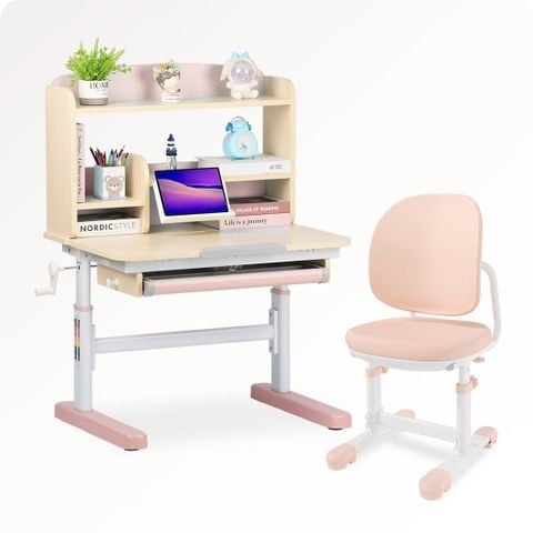  Bộ bàn học thông minh gỗ tự nhiên iSmart Q80 