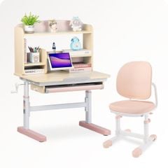 Bộ bàn học thông minh gỗ tự nhiên iSmart Q80