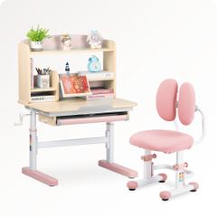 Bộ bàn học thông minh gỗ tự nhiên iSmart Q80