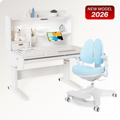  Bộ bàn học thông minh gỗ tự nhiên iSmart Stella R120-Lite 