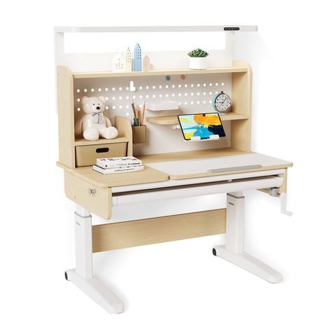  Bộ bàn học thông minh gỗ tự nhiên iSmart Stella R120-Lux 