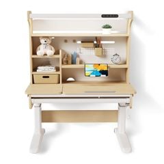 Bộ bàn học thông minh gỗ tự nhiên iSmart Stella R120-Pro
