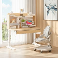 Bộ bàn học thông minh gỗ tự nhiên iSmart Super Star S120 Pro