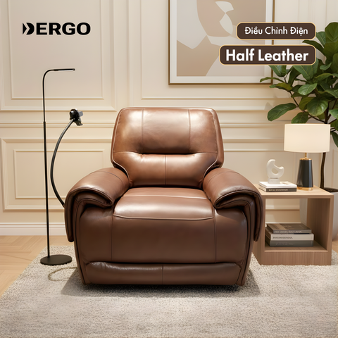  Sofa thư giãn chỉnh điện da thật EU-UK70856M 
