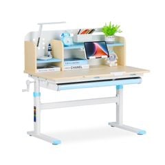 Bộ bàn học thông minh gỗ tự nhiên LEO X1000