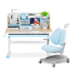 Bộ bàn học thông minh gỗ tự nhiên LEO X1000