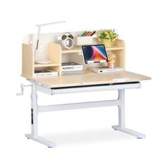 Bộ bàn học thông minh gỗ tự nhiên LEO X1000