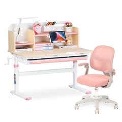 Bộ bàn học thông minh gỗ tự nhiên LEO X1000