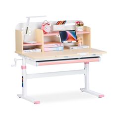 Bộ bàn học thông minh gỗ tự nhiên LEO X1000