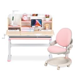 Bộ bàn học thông minh gỗ tự nhiên LEO X1000