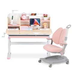 Bộ bàn học thông minh gỗ tự nhiên LEO X1000