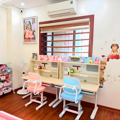 Bộ bàn học thông minh gỗ tự nhiên LEO X1000H