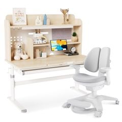 Bộ bàn học thông minh gỗ tự nhiên LEO X1200