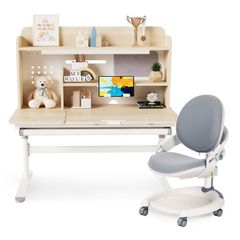 Bộ bàn học thông minh gỗ tự nhiên LEO X1200