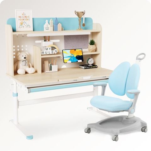  Bộ bàn học thông minh gỗ tự nhiên LEO X1200 