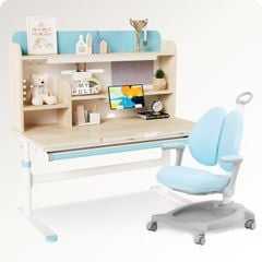Bộ bàn học thông minh gỗ tự nhiên LEO X1200