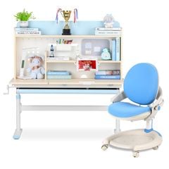 Bộ bàn học thông minh gỗ tự nhiên LEO X1200