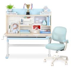 Bộ bàn học thông minh gỗ tự nhiên LEO X1200