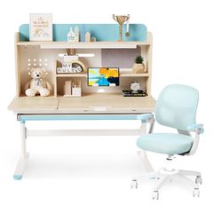 Bộ bàn học thông minh gỗ tự nhiên LEO X1200