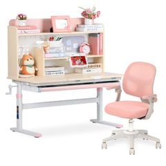 Bộ bàn học thông minh gỗ tự nhiên LEO X1200