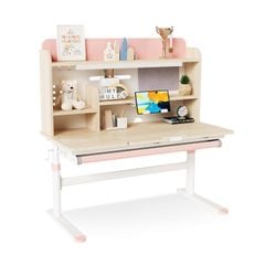 Bộ bàn học thông minh gỗ tự nhiên LEO X1200