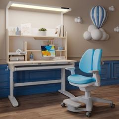 Bộ bàn học thông minh gỗ tự nhiên iSmart A12