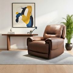 Sofa thư giãn chỉnh điện da thật EU-UK70856M