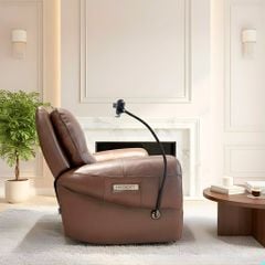 Sofa thư giãn chỉnh điện da thật EU-UK70856M