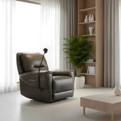 Sofa thư giãn chỉnh điện da thật EU-UK70856M