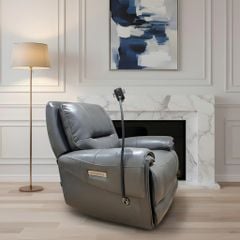 Sofa thư giãn chỉnh điện da thật EU-UK70856M