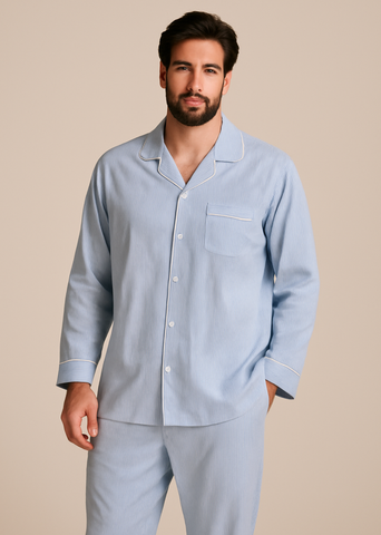  Pyjamas/Bộ Dalton Nam Cotton Tay dài Quần dài 
