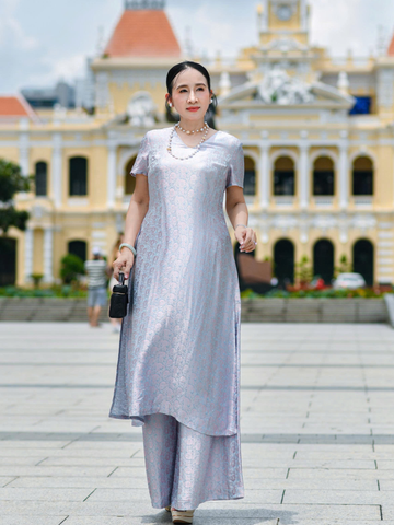  BỘ LỤA TAY NGẮN XẺ TÀ 2 BÊN 