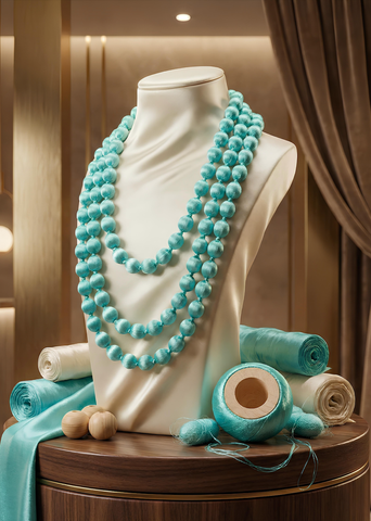  Chuỗi/Vòng Cổ Vải Lụa Tơ Tằm 