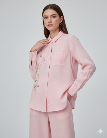  BỘ SƠ MI LINEN TAY DÀI QUẦN DÀI 