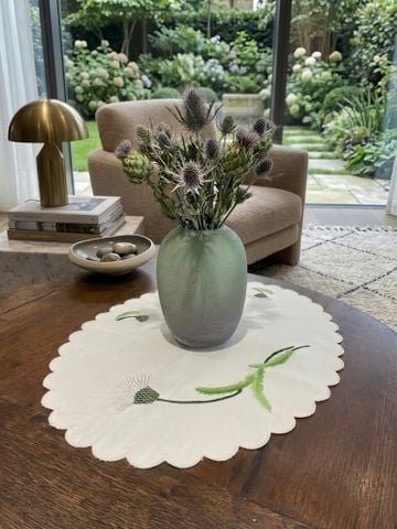  Lót bình hoa Oval Thêu tay 34*47 