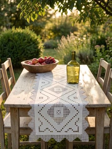  Khay dài 40*60 Thêu trắng CVN 