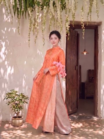  Bộ áo dài yếm lụa 4 tà 