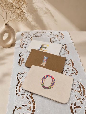  Ví gập thêu chữ 12*20cm 