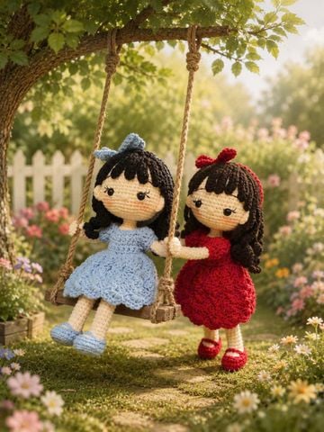  Búp bê tiểu thư váy sò 